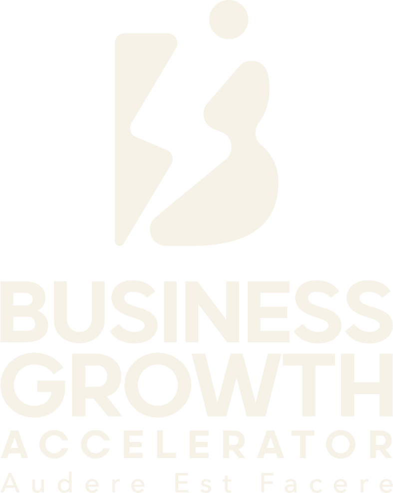 Business Growth Accelerator full white logo